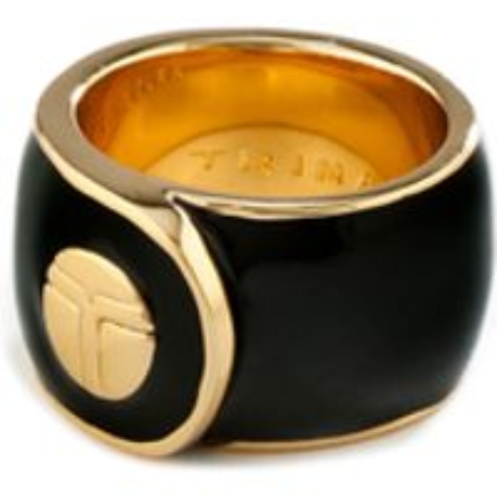 Trink Turk Super T Band Ring In Black Sz 7 60$